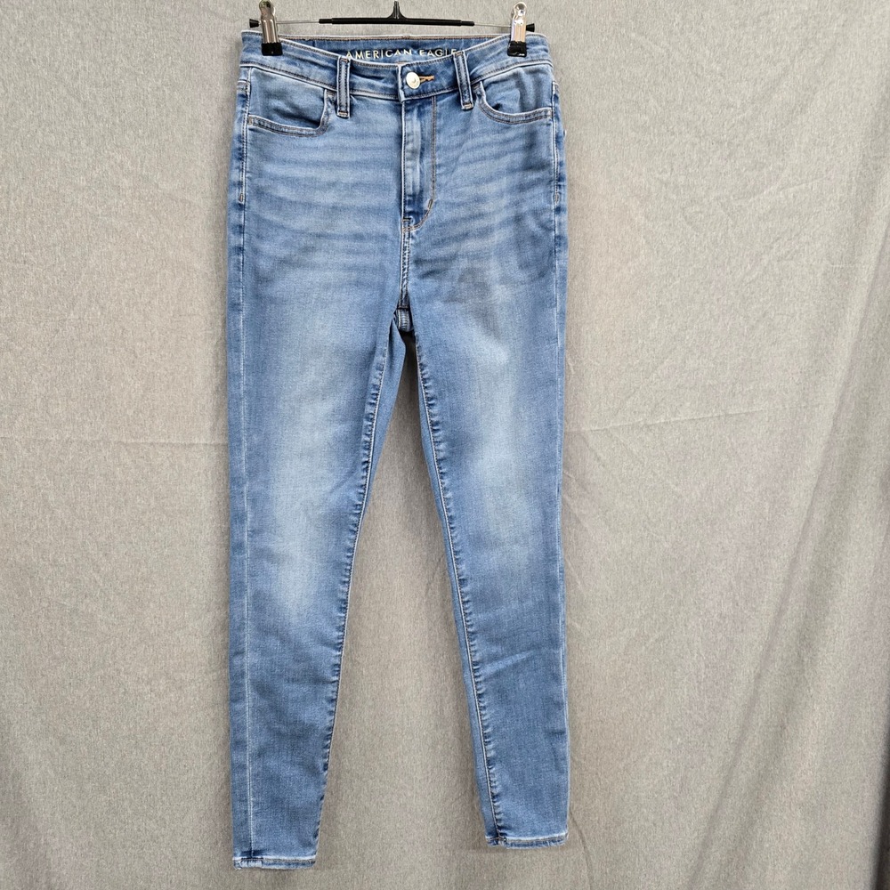 American Eagle Next Level Stretch Skinny Jeans Medium Wash Womens Sizeβ 2 Short